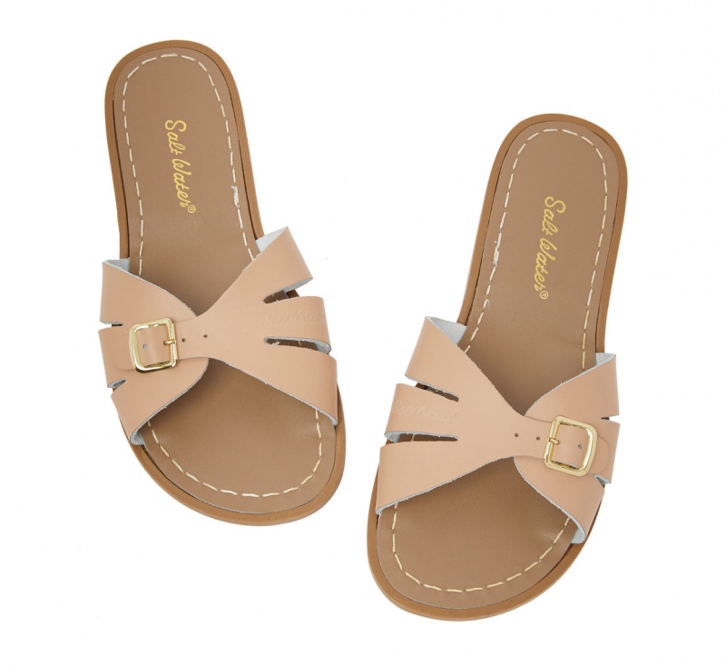 Women's Salt Water Classic Sandals Khaki | 87BIHSCPQ