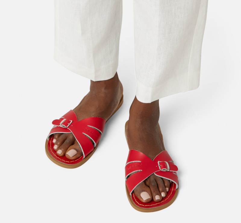 Women's Salt Water Classic Sandals Red | 80BQADVZL