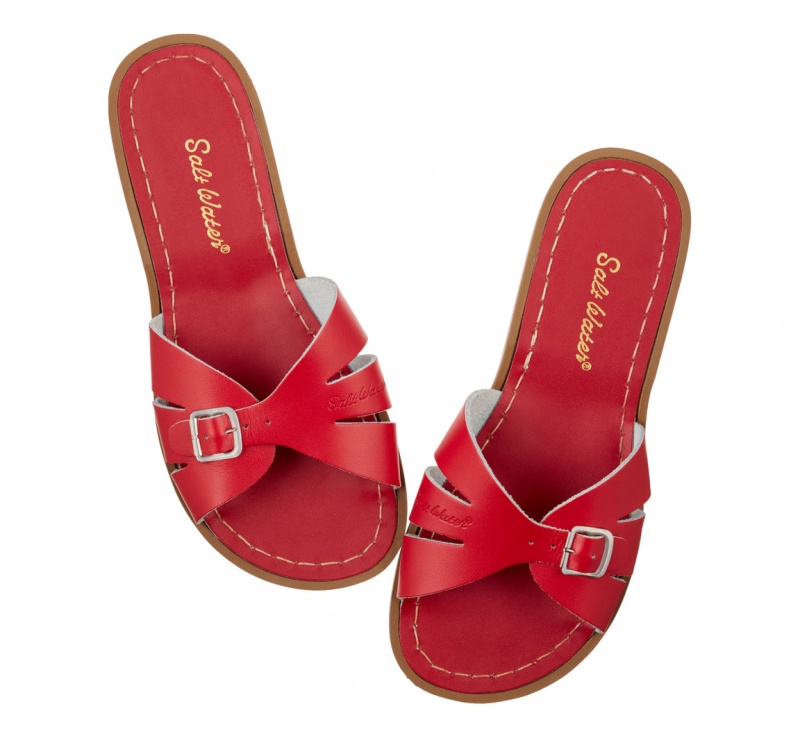 Women's Salt Water Classic Sandals Red | 80BQADVZL