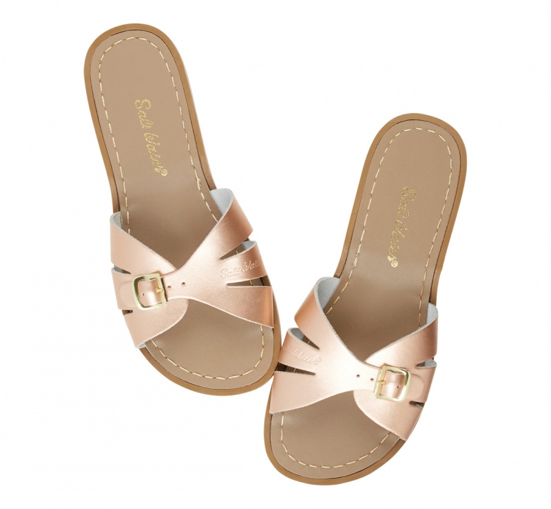 Women's Salt Water Classic Sandals Rose Gold | 69AKQWMOU