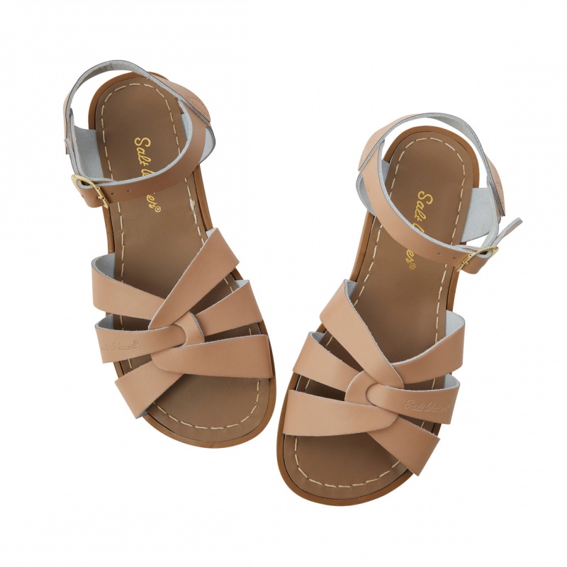 Women's Salt Water Original Sandals Khaki | 74SUBPKNO