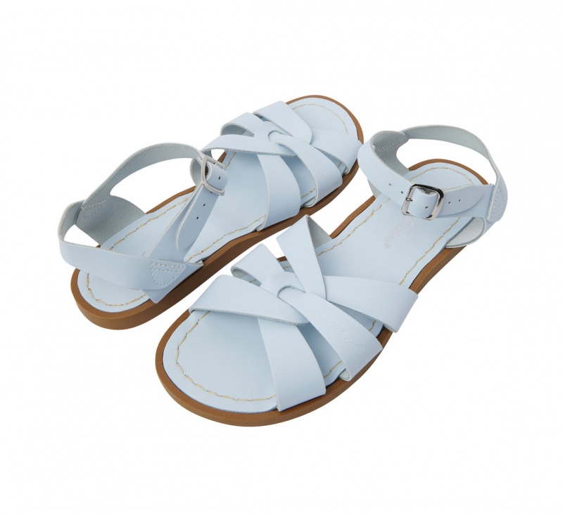 Women\'s Salt Water Original Sandals Light Blue | 57BOQRZYJ