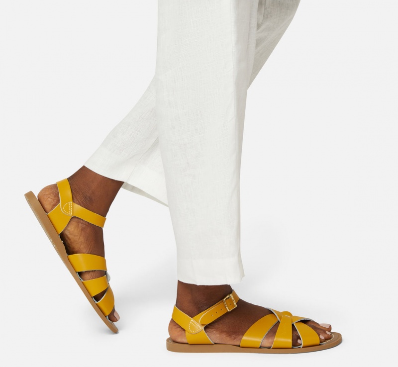 Women's Salt Water Original Sandals Mustard | 27PWTHIJQ