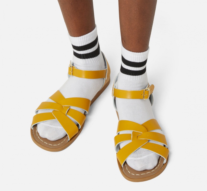 Women's Salt Water Original Sandals Mustard | 27PWTHIJQ