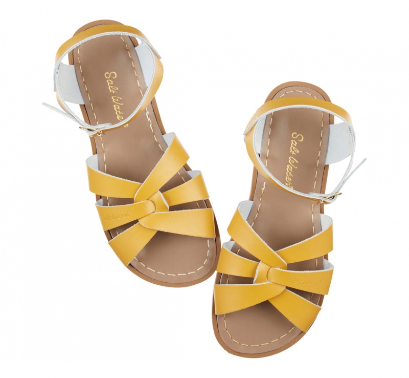 Women's Salt Water Original Sandals Mustard | 27PWTHIJQ