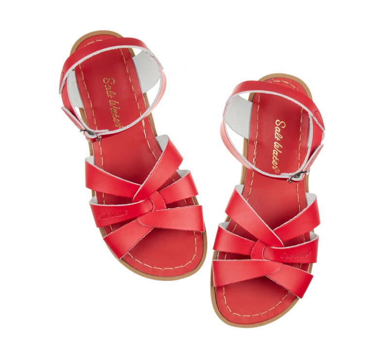 Women's Salt Water Original Sandals Red | 46BZHPEWR