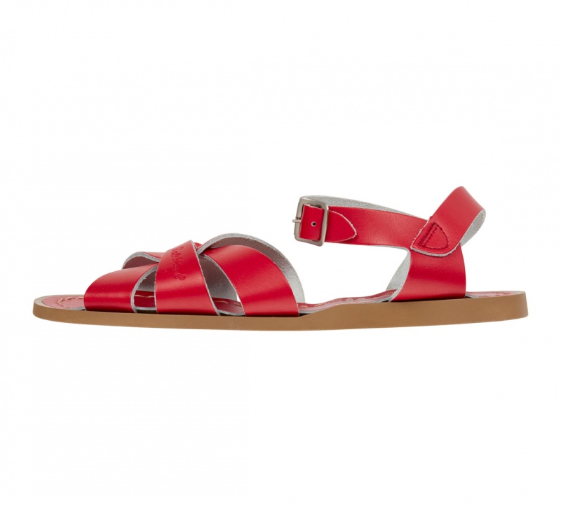 Women's Salt Water Original Sandals Red | 46BZHPEWR