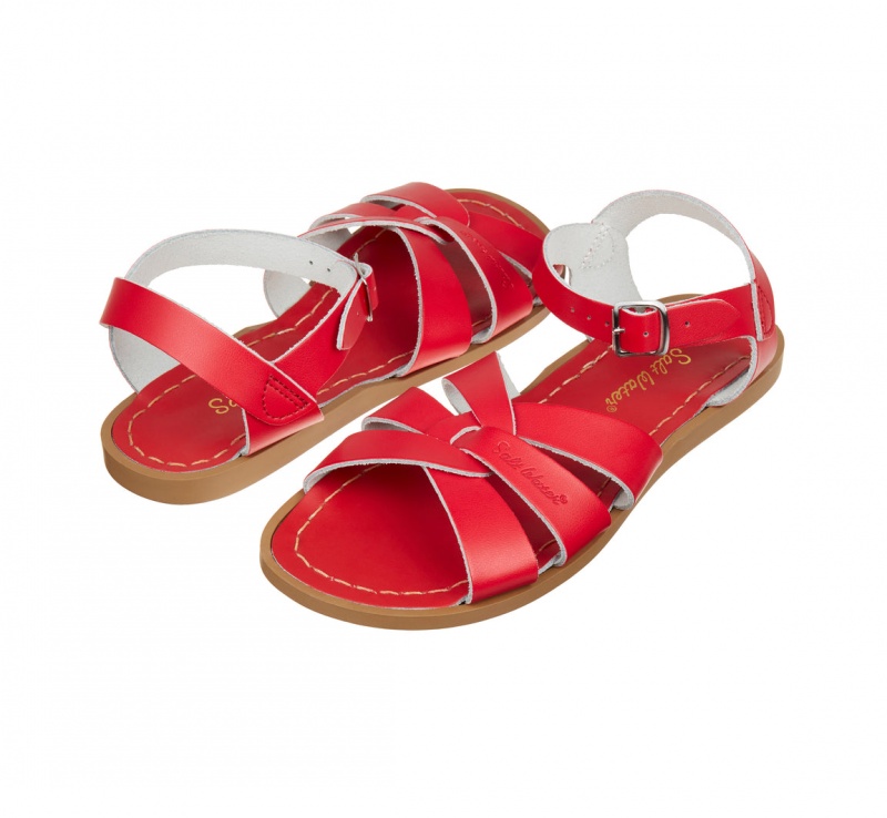 Women\'s Salt Water Original Sandals Red | 46BZHPEWR