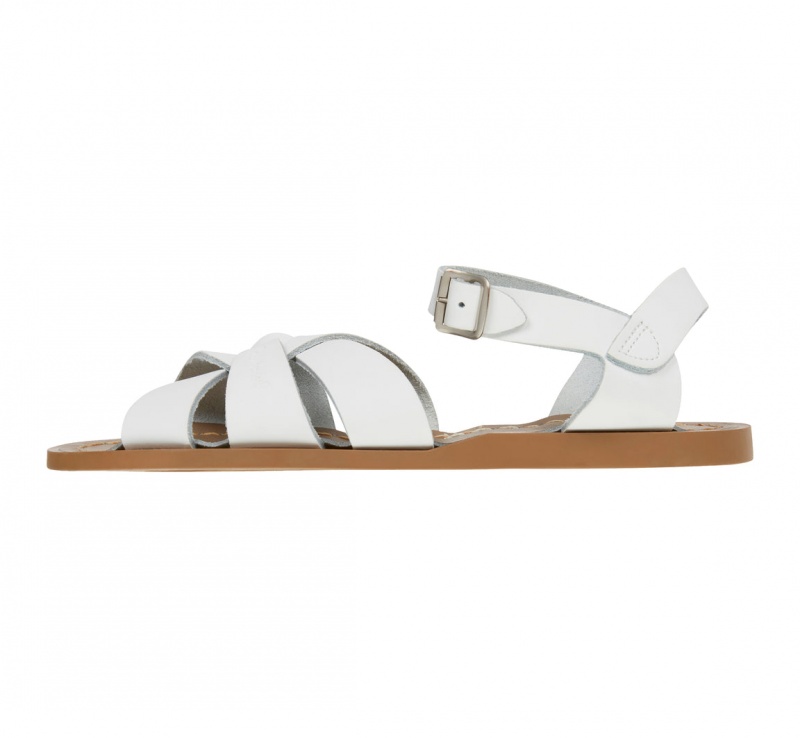 Women's Salt Water Original Sandals White | 87JGZDNOE