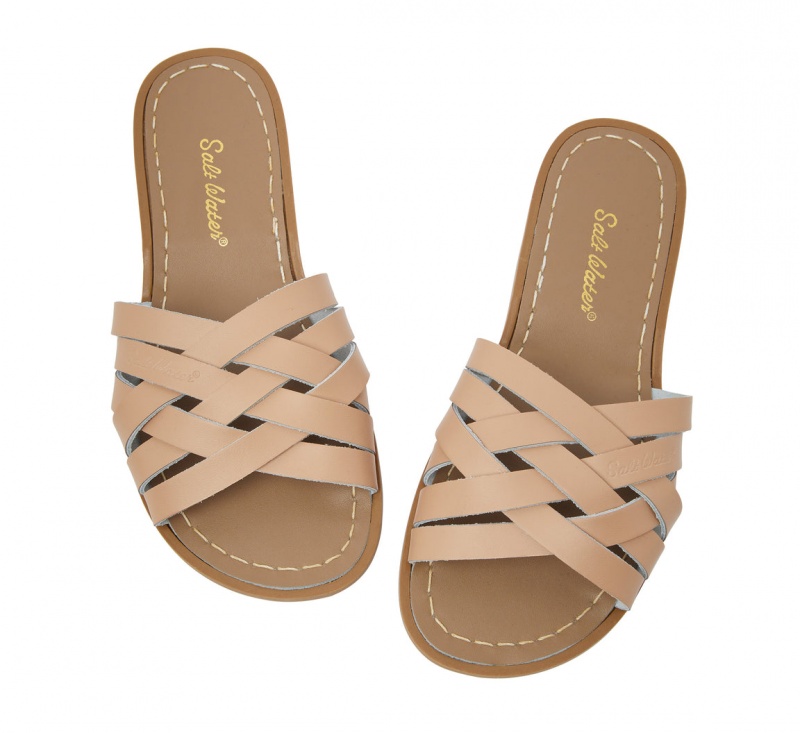 Women's Salt Water Retro Sandals Khaki | 03OHTIKYV