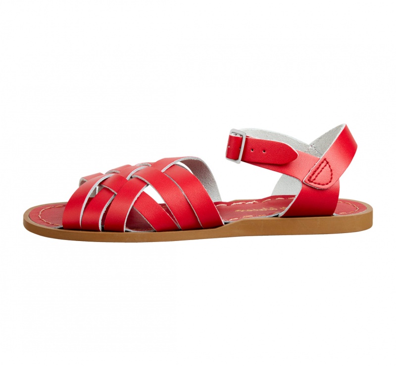 Women's Salt Water Retro Sandals Red | 60NHWXFLI