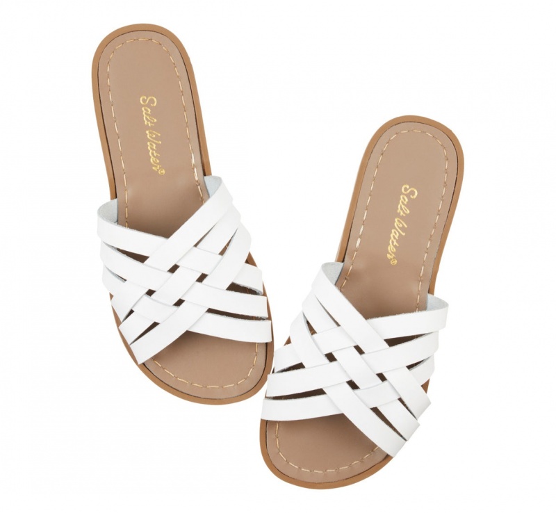 Women's Salt Water Retro Sandals White | 58JWAOPMG