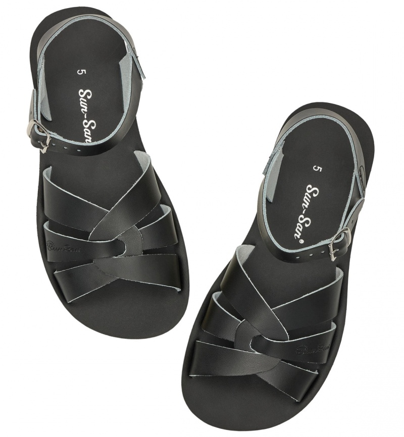 Women's Salt Water Swimmer Sandals Black | 52TYHMJXQ