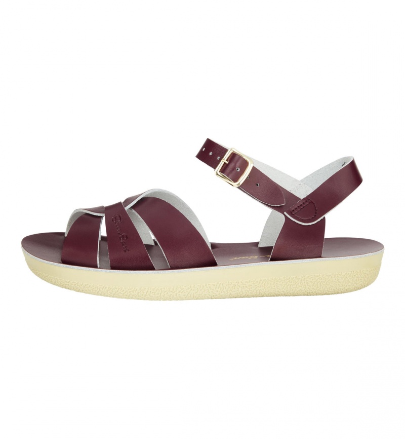 Women's Salt Water Swimmer Sandals Claret | 74AUFEGNC