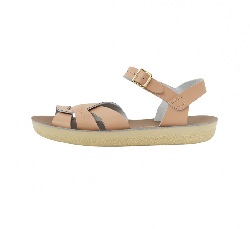 Women's Salt Water Swimmer Sandals Khaki | 42EGRWDCY