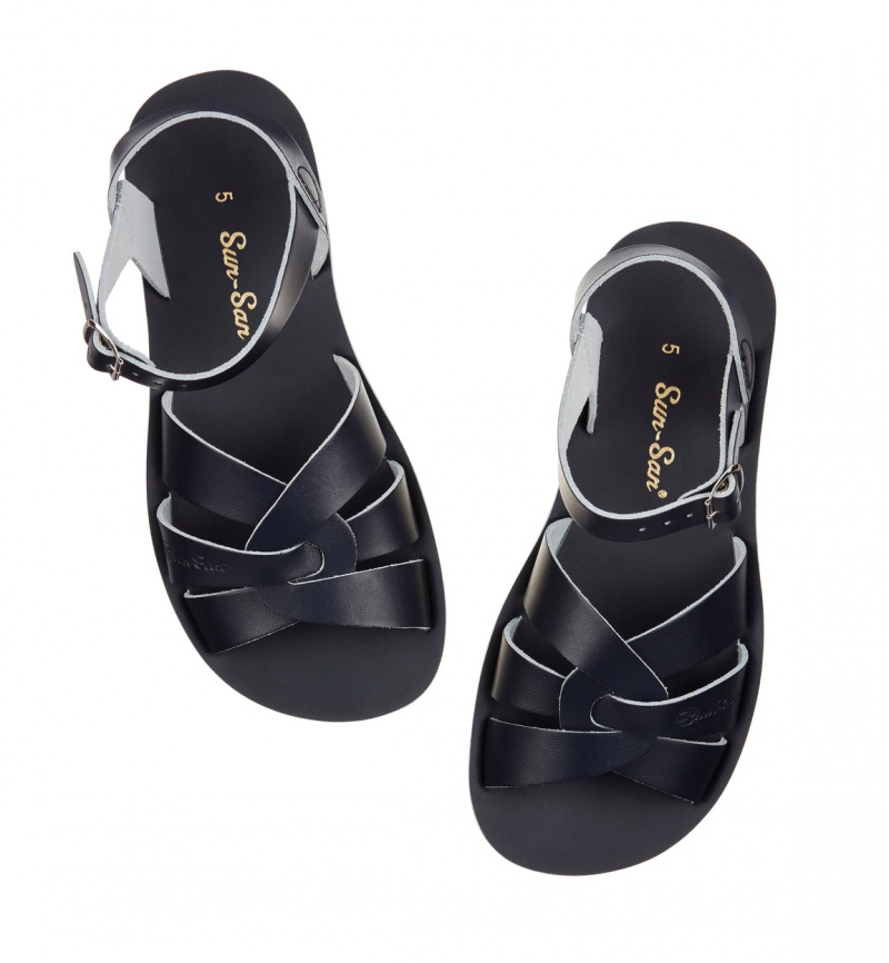 Women's Salt Water Swimmer Sandals Navy | 84GRZLQOF