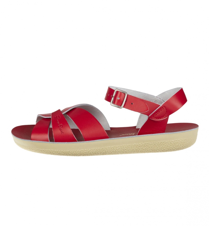 Women's Salt Water Swimmer Sandals Red | 03WEJGFLU