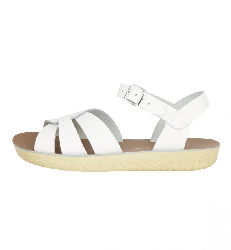 Women's Salt Water Swimmer Sandals White | 74URBCMKD